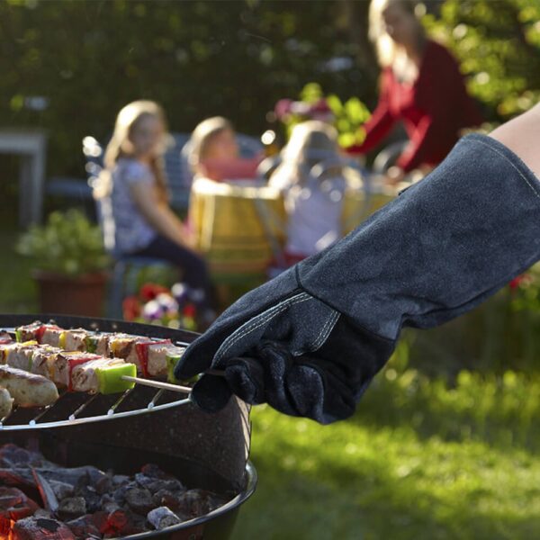 KimYuan | Welding Gloves Heat Resistant Perfect for Cooking/Baking/Fireplace/Animal Handling/BBQ/Stove