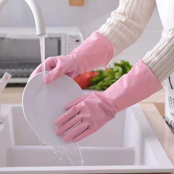 KimYuan | High Quality Hot Sales PVC Women’s Waterproof Kitchen Care Fashionable Latex Cleaning Gloves For Household Washing