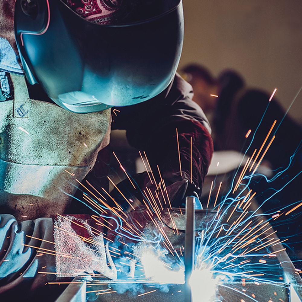 AOUCHI | 662℉ Leather Welding Gloves, Long Sleeve Work Heat Resistant ...