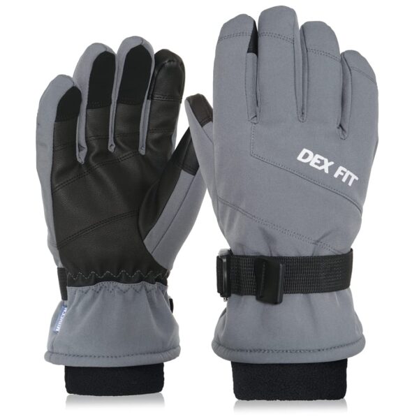 DEX FIT | Cold Proof Warm Winter Outdoor Gloves WG201N | Double Insulated Windproof | Comfortable Snug Finger Fit , Grip, Touchscreen, Durable Waterproof, Washable, Dexterity (1 Pair)