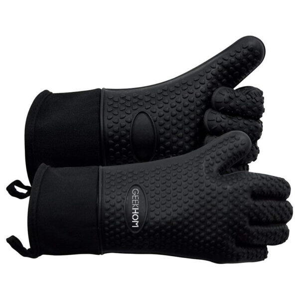 GEEKHOM-Grilling-Gloves-Heat-Resistant-Gloves-BBQ-Kitchen-Silicone-Oven-Mitts-01