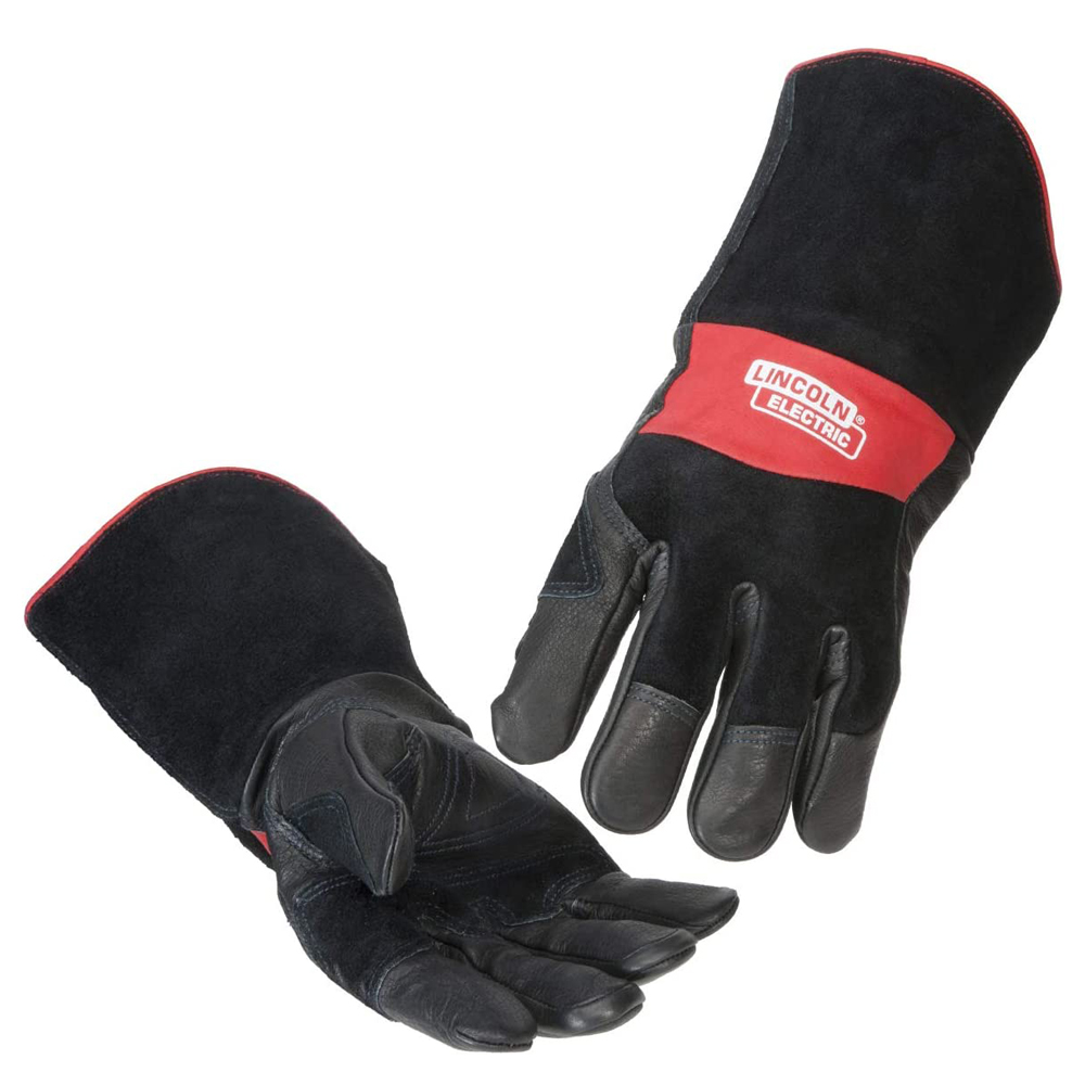 Lincoln Electric Welders Leather Drivers Gloves K3770-M Top Grain & Split Leather Medium Cotton Liner 