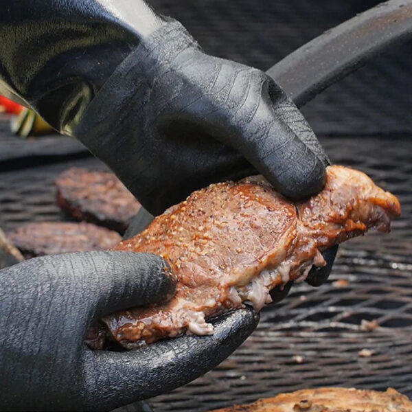 RAPICCA | Heat Resistant BBQ Gloves for Smoker/Grill/Deep Frying/Waterproof & Oil Resistant