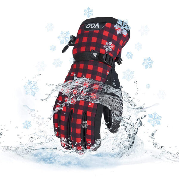 VGO | 1Pair -5℃/23°F or Above Warm Ski Gloves for Men | Winter Snow Gloves,Outdoor Gloves | 3M Thinsulate Waterproof Gloves