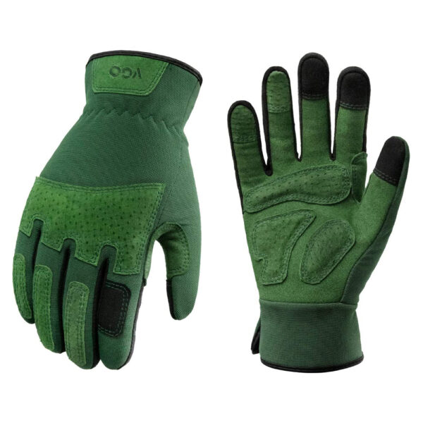 Vgo | Ladies' Synthetic Leather Gardening Gloves | Puncture-proof, Thornproof, Durability & Anti-shock Work Gloves, Touchscreen