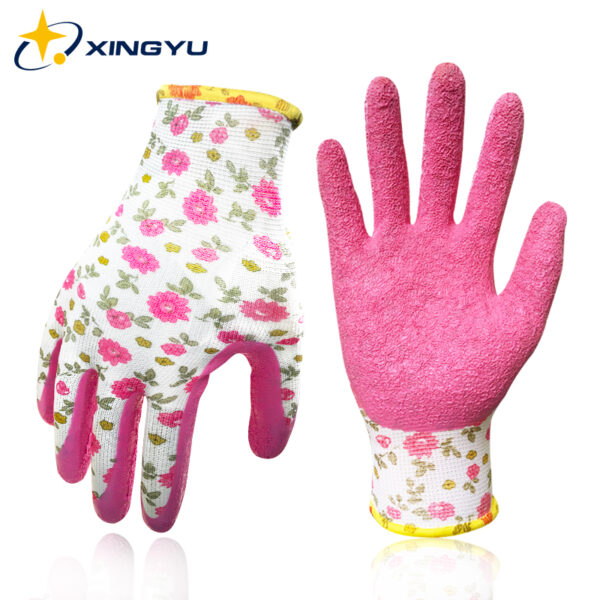 thumbnail image 2 of 2 Pairs Green Garden Gloves - Stretch Knit With Non-Slip Rubber Grip - One Size 2 of 6