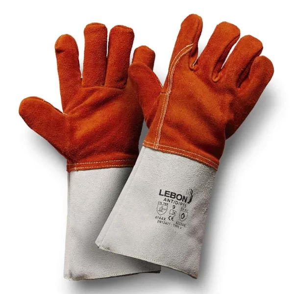 LEBON | ANT/D/P15 | Heatproof Cow Split Leather Glove Welding Glove