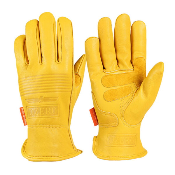 OZERO_5011_Sheepskin_Leather_Riding_Motorcycle_Gloves_Yellow_01